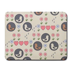 Love Birds Small Mouse Pad (rectangle) by Kathrinlegg