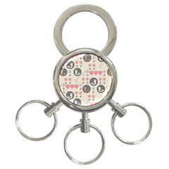 Love Birds 3-ring Key Chain by Kathrinlegg