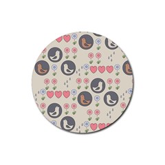 Love Birds Drink Coasters 4 Pack (round)