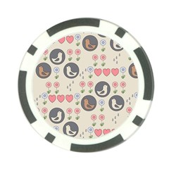 Love Birds Poker Chip (10 Pack) by Kathrinlegg