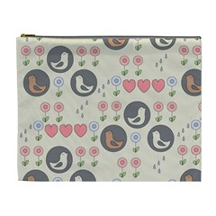 Love Birds Cosmetic Bag (xl) by Kathrinlegg