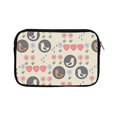 Love Birds Apple Ipad Mini Zippered Sleeve by Kathrinlegg