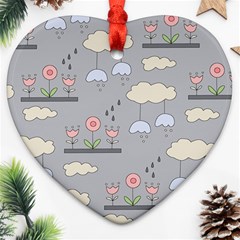 Garden In The Sky Heart Ornament