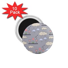 Garden In The Sky 1 75  Button Magnet (10 Pack)