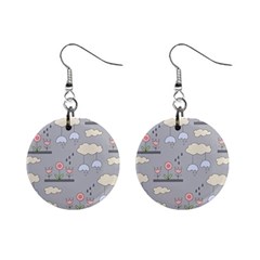 Garden In The Sky Mini Button Earrings