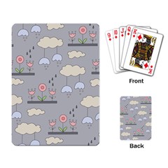 Garden In The Sky Playing Cards Single Design by Kathrinlegg