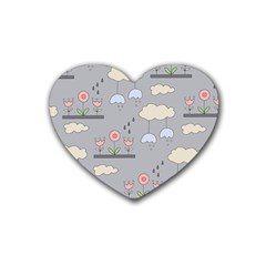 Garden In The Sky Drink Coasters (heart) by Kathrinlegg