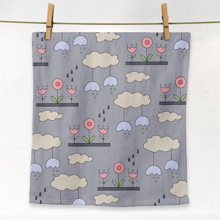 Garden in the Sky Face Towel