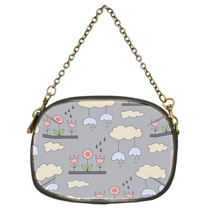 Garden in the Sky Chain Purse (Two Sided) 