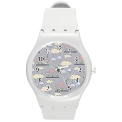 Garden In The Sky Plastic Sport Watch (medium) by Kathrinlegg