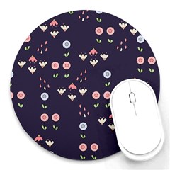 Summer Garden 8  Mouse Pad (round)