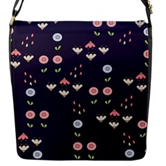 Summer Garden Flap Closure Messenger Bag (small)