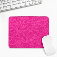 Abstract Stars In Hot Pink Small Mouse Pad (rectangle)