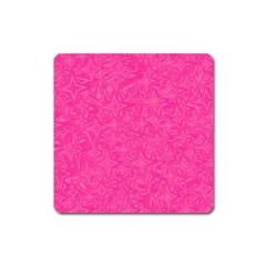 Abstract Stars In Hot Pink Magnet (Square)