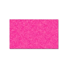 Abstract Stars In Hot Pink Sticker 10 Pack (Rectangle)