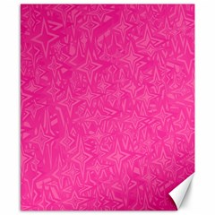 Abstract Stars In Hot Pink Canvas 8  X 10  (unframed) by StuffOrSomething