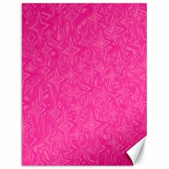 Abstract Stars In Hot Pink Canvas 18  X 24  (unframed) by StuffOrSomething