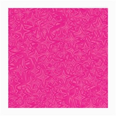 Abstract Stars In Hot Pink Glasses Cloth (Medium, Two Sided)