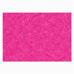 Abstract Stars In Hot Pink Glasses Cloth (Large)