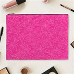 Abstract Stars In Hot Pink Cosmetic Bag (XL) Front