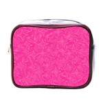 Abstract Stars In Hot Pink Mini Travel Toiletry Bag (One Side) Front