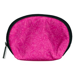 Abstract Stars In Hot Pink Accessory Pouch (Medium)