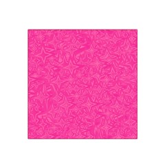 Abstract Stars In Hot Pink Satin Bandana Scarf