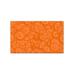 Orange Abstract 45s Sticker (Rectangle)