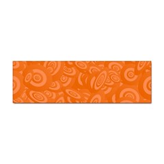 Orange Abstract 45s Bumper Sticker by StuffOrSomething