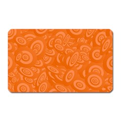 Orange Abstract 45s Magnet (Rectangular)