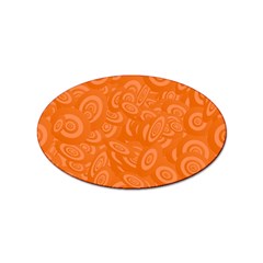 Orange Abstract 45s Sticker 10 Pack (Oval)