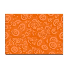 Orange Abstract 45s A4 Sticker 10 Pack