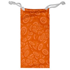 Orange Abstract 45s Jewelry Bag