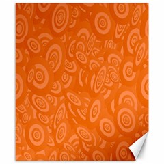 Orange Abstract 45s Canvas 8  x 10  (Unframed)