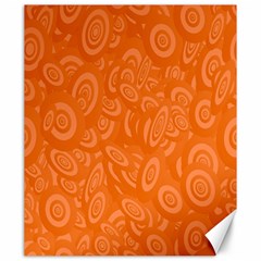 Orange Abstract 45s Canvas 20  x 24  (Unframed)