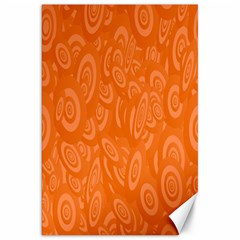 Orange Abstract 45s Canvas 20  x 30  (Unframed)