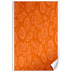 Orange Abstract 45s Canvas 24  x 36  (Unframed)