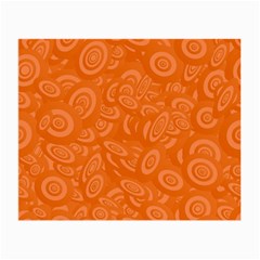 Orange Abstract 45s Glasses Cloth (Small, Two Sided)