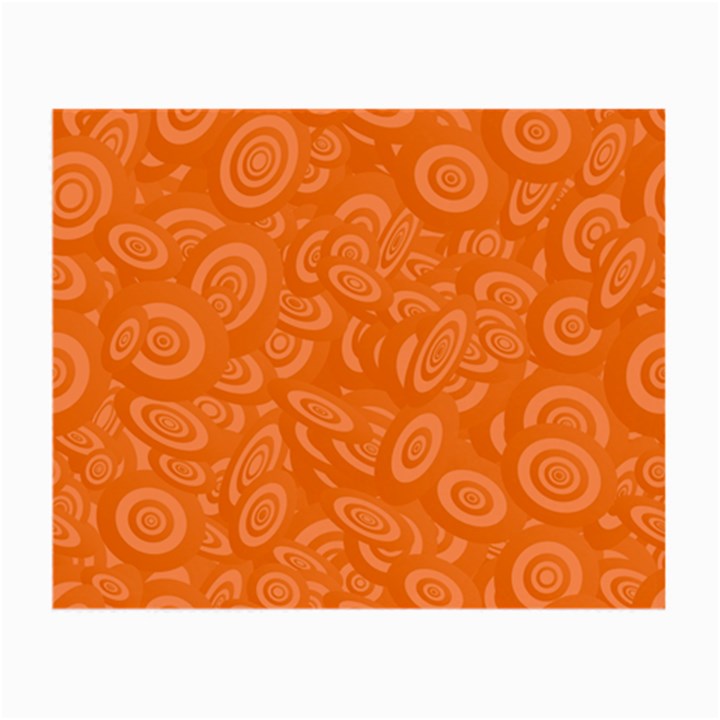 Orange Abstract 45s Glasses Cloth (Small, Two Sided)