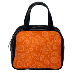 Orange Abstract 45s Classic Handbag (One Side)