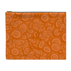 Orange Abstract 45s Cosmetic Bag (xl) by StuffOrSomething