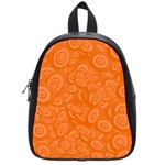 Orange Abstract 45s School Bag (Small) Front