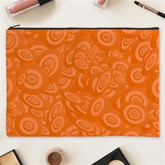 Orange Abstract 45s Cosmetic Bag (XXXL)