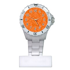 Orange Abstract 45s Nurses Watch