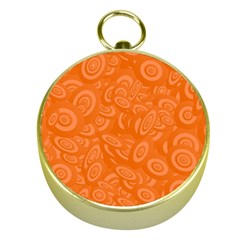 Orange Abstract 45s Gold Compass