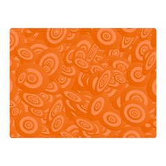 Orange Abstract 45s Double Sided Flano Blanket (Mini)