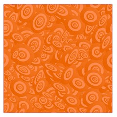 Orange Abstract 45s Large Satin Scarf (Square)