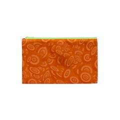 Orange Abstract 45s Cosmetic Bag (XS)