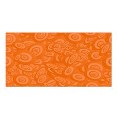 Orange Abstract 45s Satin Shawl