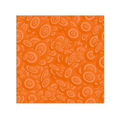 Orange Abstract 45s Small Satin Scarf (Square)